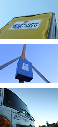 Wire Mesh Bins for hire at Epsom Hire